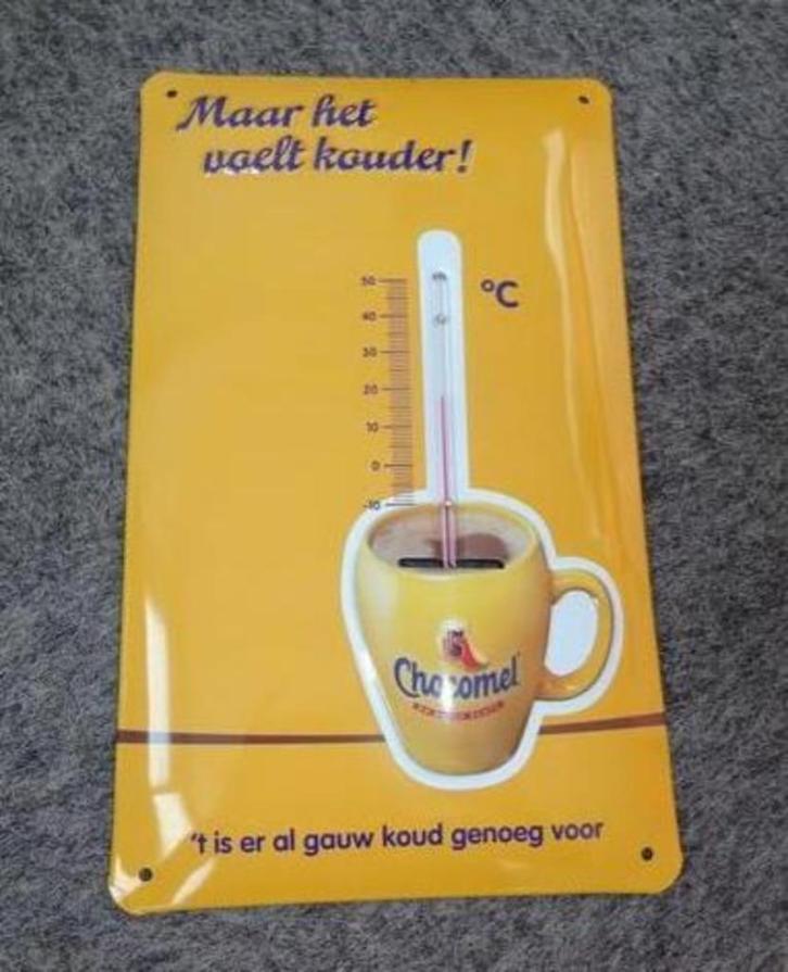 Chocomel Nutricia thermometer . ( géén emaille ), Verzamelen, Merken en Reclamevoorwerpen, Zo goed als nieuw, Reclamebord, Verzenden