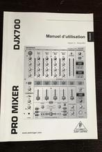 Behringer DJX700 DJ Pro Mixer (gebruiksaanwijzing) LET OP, Muziek en Instrumenten, Ophalen of Verzenden, Gebruikt