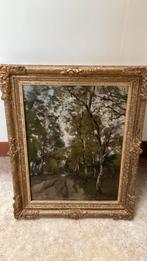 Zomerse Boslaan/ Berken Jan van Vuuren (1871-1941), Antiek en Kunst, Kunst | Schilderijen | Klassiek, Ophalen of Verzenden