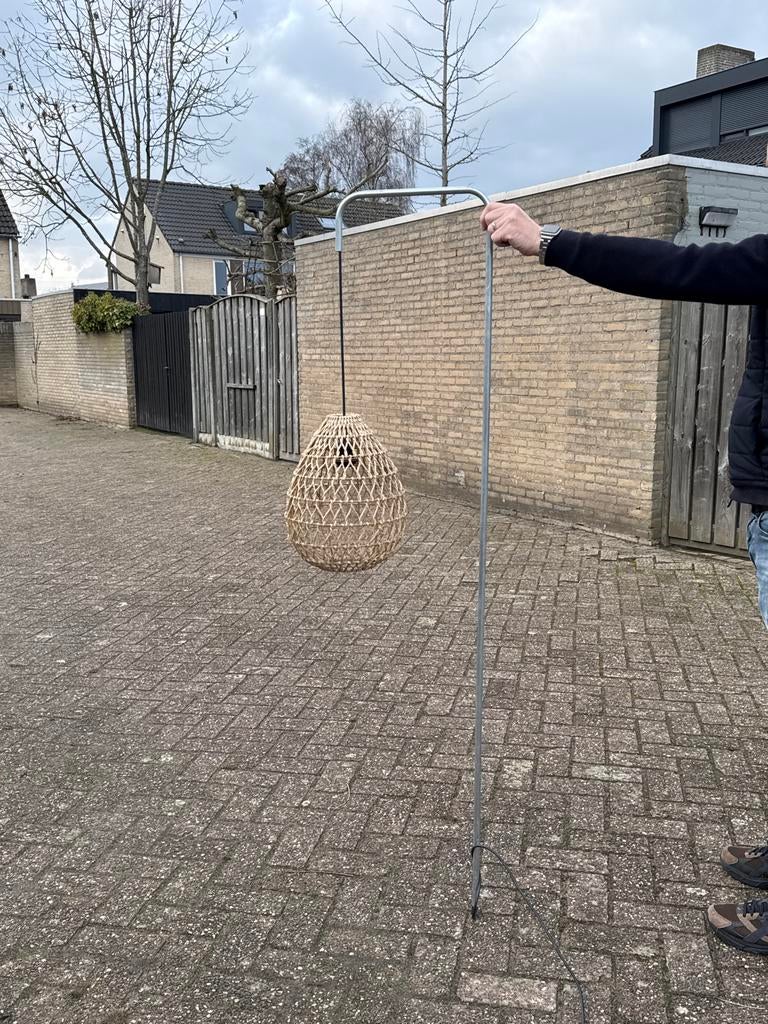 Mooie tuinlamp voor terras of balkon, Tuin en Terras, Buitenverlichting, Zo goed als nieuw, Staande lamp, Overige materialen, Minder dan 50 watt