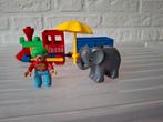 Duplo 5606. Mijn 1e trein.  Circustrein met clown + olifant, Ophalen of Verzenden, Zo goed als nieuw, Duplo
