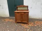 Antiek houten kastje met spiegel, Ophalen, Huis en Inrichting