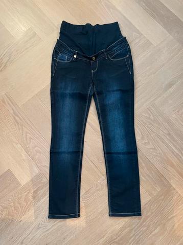 Posititiebroek spijkerbroek blauw stretch maat L als nieuw beschikbaar voor biedingen