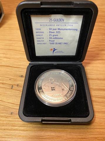 25 Gulden 2004 Monumentenzorg Nederlandse Antillen Proof beschikbaar voor biedingen