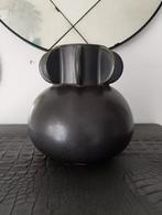 Keramieken vaas met reactief glazuur, Ophalen of Verzenden, Zo goed als nieuw, Minder dan 50 cm