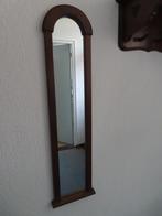 SPIEGEL IN DONKER EIKEN LIJST zgan, Ophalen, Minder dan 50 cm, 100 tot 150 cm, Zo goed als nieuw
