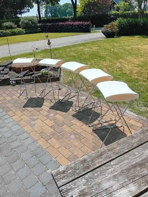 5 mooie design barkrukken., Tuin en Terras, Tuinsets en Loungesets, Zo goed als nieuw, Ophalen