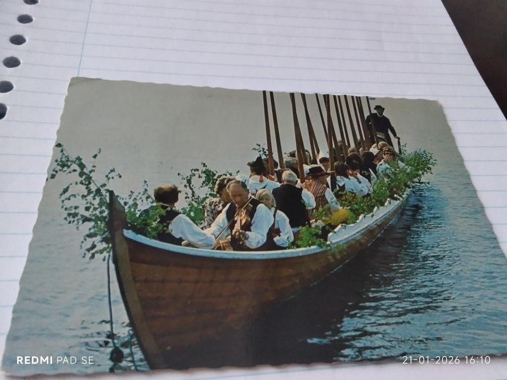 Bootje varen in  Zweden.17/7/80 DETAILS ZIE FOTO'S., Ophalen of Verzenden, Voor 1920