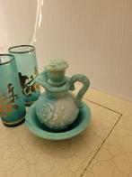 Vintage opaline glazen karafje met schaaltje van Avon, Antiek en Kunst, Ophalen of Verzenden