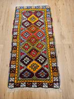 Vintage handgeknoopt oosterse tapijt 105x50