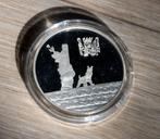 Kuifje zilveren munt Hergé Tintin monnaie Paris Zonnetempel, Verzamelen, Stripfiguren, Verzenden, Kuifje, Zo goed als nieuw, Beeldje of Figuurtje