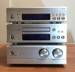 ONKYO A-933 AMFLIFIER / C-733 / T-433 FM TUNER ZILVER SET., Losse componenten, Zo goed als nieuw, Cd-speler, Ophalen