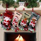 Grote kerstsokken met naam, 4 kleuren beschikbaar, Diversen, Kerst, Ophalen of Verzenden, Nieuw