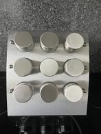 RVS kruidenrek vv 9 glazen potjes, Ophalen, Gebruikt