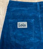 Lois Raval high rise flare broek rib corduroy - Maat W25 L32, Blauw, Ophalen of Verzenden, Zo goed als nieuw, Maat 34 (XS) of kleiner