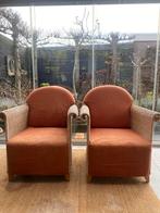 Leuke rieten stoelen, ontwerp Jan de Bouvrie, Huis en Inrichting, Ophalen of Verzenden, Gebruikt, 75 tot 100 cm, 50 tot 75 cm