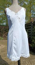 Origineel vintage negligé onderjurk nachthemd. Maat 42 (AN2), Ophalen of Verzenden, Wit, Nachtkleding