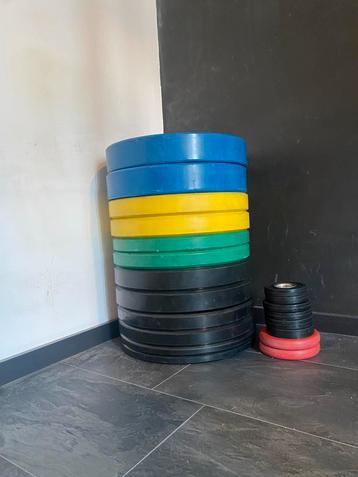 160.5 kg halterschijven bumper plates beschikbaar voor biedingen