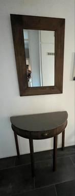 Side tabel met spiegel, Huis en Inrichting, Tafels | Sidetables, Ophalen, Zo goed als nieuw, 25 tot 50 cm, Rechthoekig