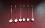 6 thee lepeltjes wilhelmina zilver gemaakt van 25 cent, Antiek en Kunst, Ophalen of Verzenden