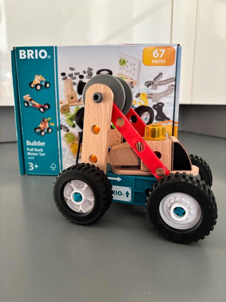 Brio Builder Pull Back Motor Set (34595), Kinderen en Baby's, Speelgoed | Overig, Zo goed als nieuw, Jongen of Meisje, Ophalen