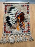 Vintage Wandkleed Indiaan - Bohemian Decoratie, Beige, Zo goed als nieuw, Rechthoekig, 50 tot 100 cm