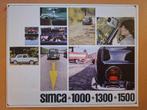 Folder Simca 1000, 1300 en 1500, Ophalen of Verzenden, Gelezen, Overige merken