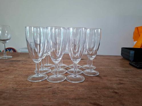 Champagneglazen 11 st., Verzamelen, Glas en Borrelglaasjes, Zo goed als nieuw, Overige typen, Ophalen of Verzenden