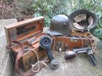 Duitse veldtelefoon WO1 met oude type hoorn TOP zeldzaam, Ophalen of Verzenden, Landmacht, Nederland