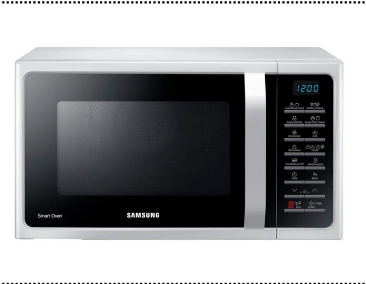 Samsung MC28H5015AW Combimagnetron - Wit, Witgoed en Apparatuur, Magnetrons, Gebruikt, Vrijstaand, Combimagnetron, 45 tot 60 cm