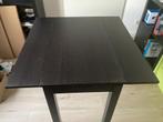 Leksvik extendable dinning table black, Huis en Inrichting, Ophalen, 50 tot 100 cm, Vierkant, 50 tot 100 cm