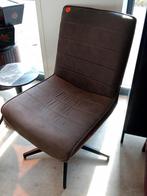 Nieuwe draai fauteuil leer microvezel antraciet €165, Huis en Inrichting, Fauteuils, Leer, Ophalen of Verzenden, Zo goed als nieuw