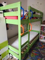 Groen Ikea Mydal stapelbed met lattenbodem, Ophalen, Gebruikt