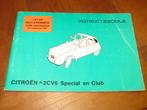 Instructieboekje Citroen 2CV6 Special, 2CV6 Club 1980, Ophalen of Verzenden