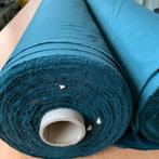 Donker turquoise stof 100% katoen 160 cm*200m/lineair, Hobby en Vrije tijd, Overige kleuren, 120 cm of meer, Nieuw, Ophalen of Verzenden