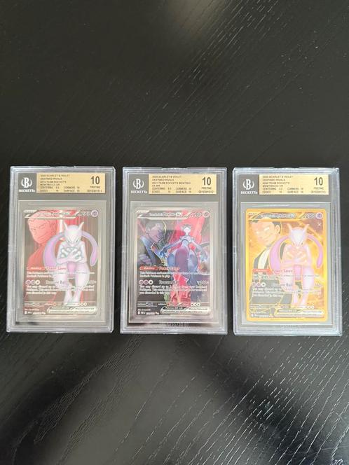 🟣 Unieke Mewtwo set – Beckett Pristine 10 – Sequential🔥, Hobby en Vrije tijd, Verzamelkaartspellen | Pokémon, Nieuw, Losse kaart