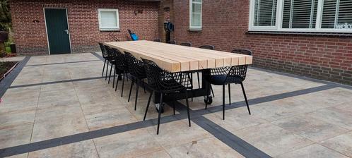 Douglas tuintafels op wielen, Tuin en Terras, Tuintafels, Nieuw, Rechthoekig, Hout, Ophalen