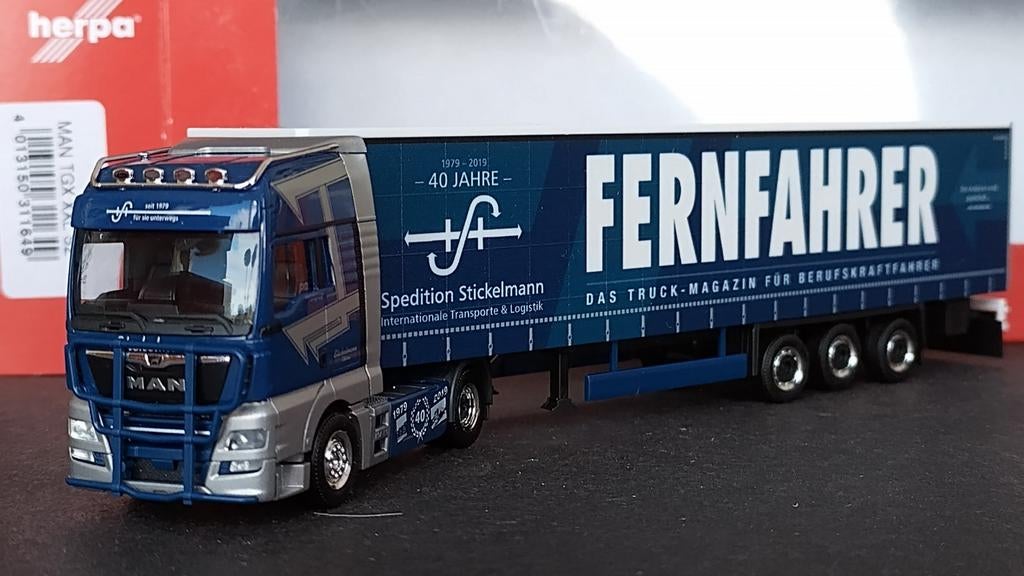 Man TGX XXL Fernfahrer 1:87 Herpa Pol, Trucks@herpa.de, Nieuw, Ophalen of Verzenden, Bus of Vrachtwagen