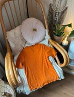 Oranje t-shirt met ribstof en korte mouw - maat 36, Ophalen of Verzenden, Zo goed als nieuw