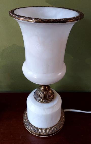 Vintage Pegasan - Alabast - natuursteen - tafellamp lamp beschikbaar voor biedingen