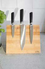 Magnetic wooden knife block Slic, Huis en Inrichting, Ophalen of Verzenden, Zo goed als nieuw, Hout