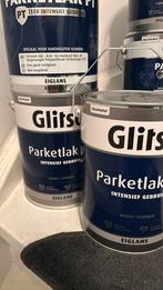 Glitsa parketlak intensief gebruik 5 l eiglans p,s  60 euro, Doe-het-zelf en Verbouw, Verf, Beits en Lak, Wit, Nieuw, Ophalen of Verzenden