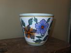 supermooie vintage bloempot, oud antiek, plateel gouda Ø15,5, Ophalen