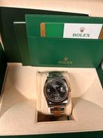 Rolex Datejust 36mm Staal/Rose Rhodium (Full Set), Ophalen, Polshorloge, Zo goed als nieuw, Goud