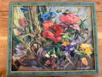Zomerbloemen schilderijen set 30x35cm, Antiek en Kunst, Ophalen