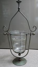 Windlicht van glas en ijzer, Ophalen, Zo goed als nieuw