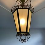 antieke vintage hanglamp met mooie patina, Antiek en Kunst, Ophalen of Verzenden