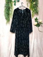 Beeldschone gothic witchy vintage lange velvet jurk, Ophalen of Verzenden, Zo goed als nieuw, Zwart, Onder de knie