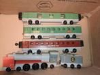 Houten Speelgoed trein DDR Kienel Spielzeuge Ijzeren Gordijn, Overige merken, Treinset, Gelijkstroom of Wisselstroom, Ophalen of Verzenden