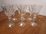6 vintage kristallen wijnglazen bohemia kristal, Antiek en Kunst, Antiek | Glas en Kristal, Ophalen of Verzenden